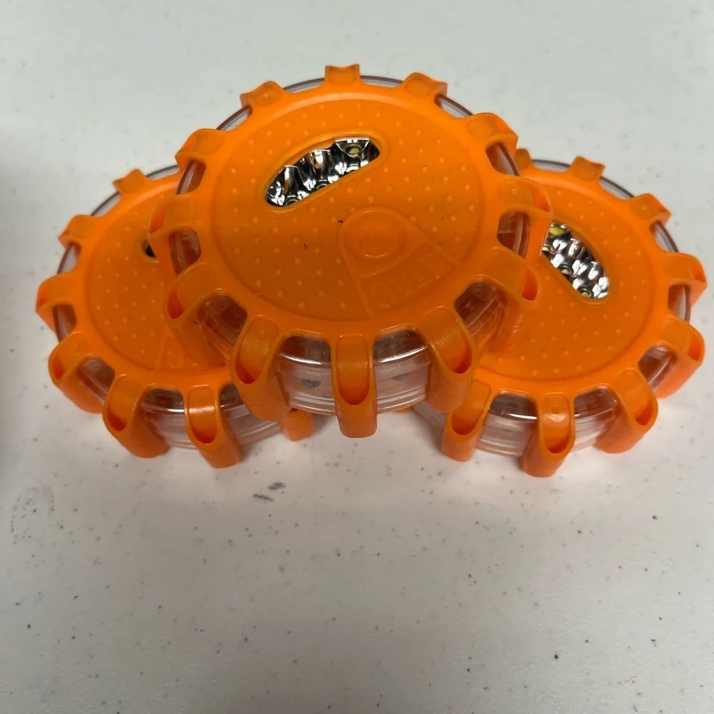 3 / 1TAC LED Road Flare Safety Disks - Picture 2 of 9